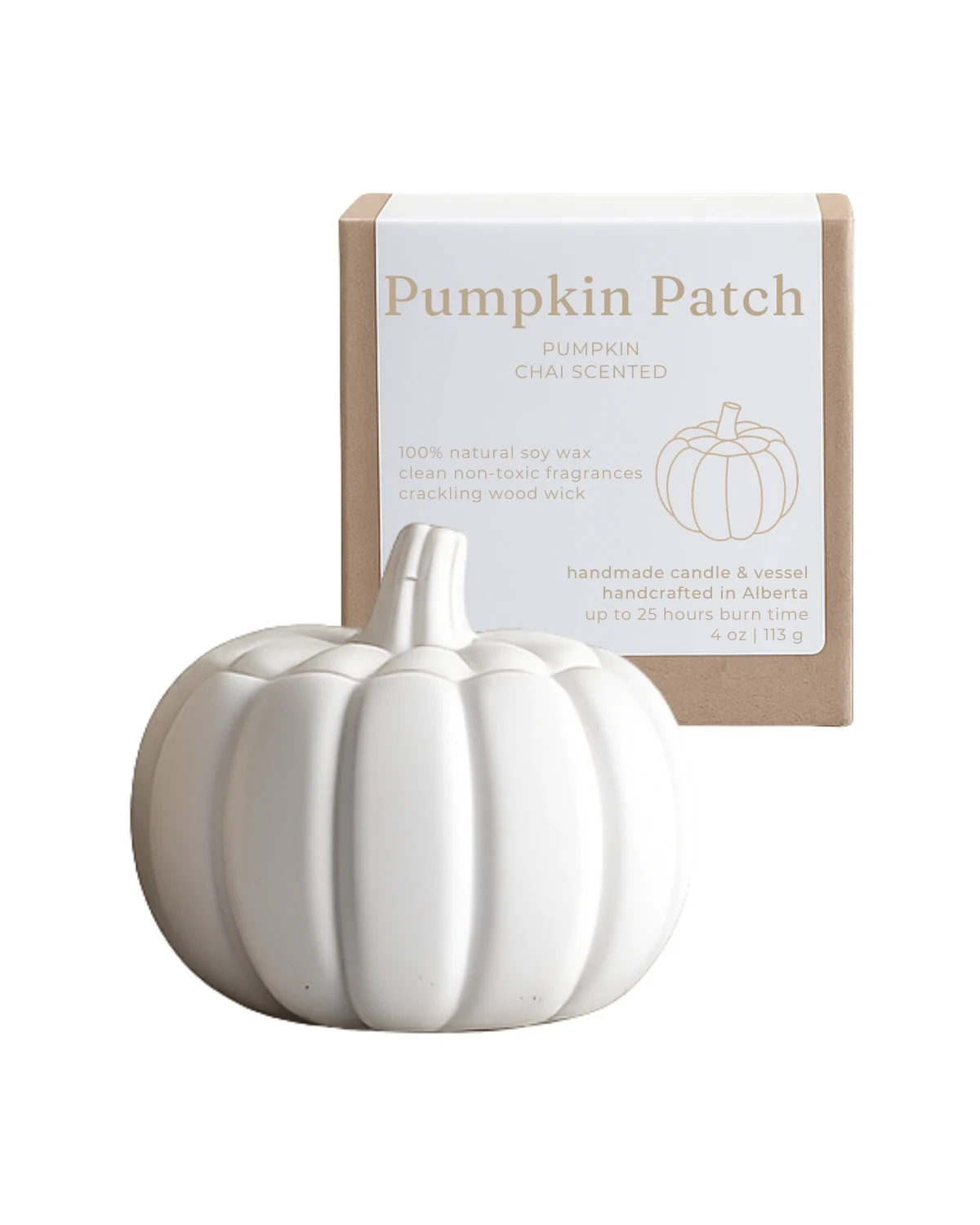 Pumpkin Chai Sculpted Pumpkin Candle by Studio Akiyo