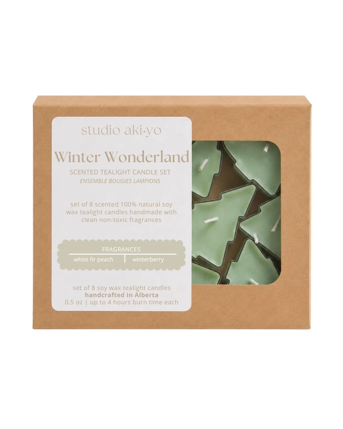 Winter Wonderland Tealight Set by Studio Akiyo